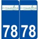 78 La Celle-Saint-Cloud logo autocollant plaque stickers ville