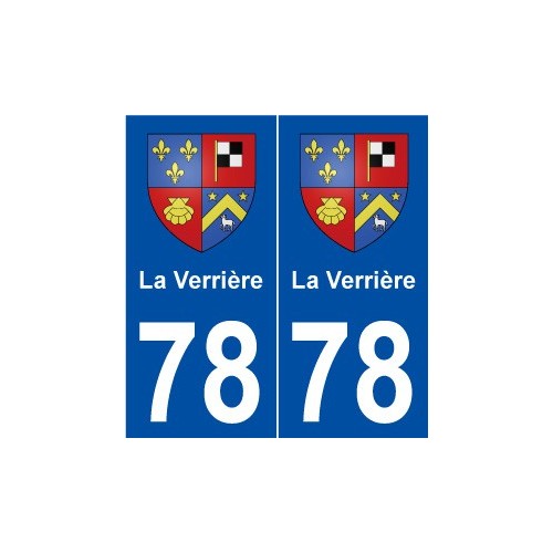 78 La Verrière blason autocollant plaque stickers ville