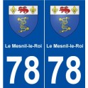 78 Le Mesnil-le-Roi blason autocollant plaque stickers ville
