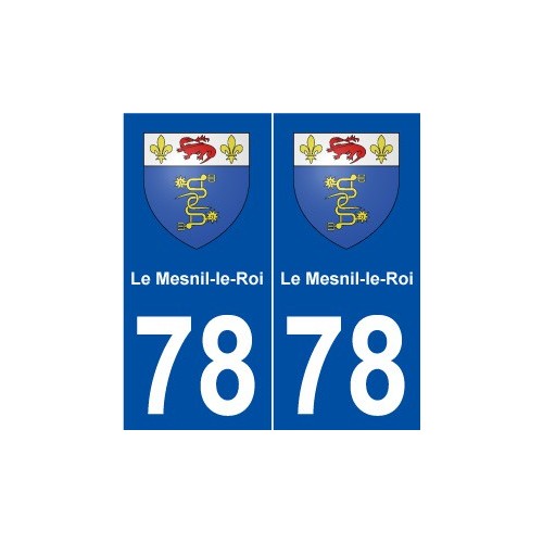 78 Le Mesnil-le-Roi blason autocollant plaque stickers ville