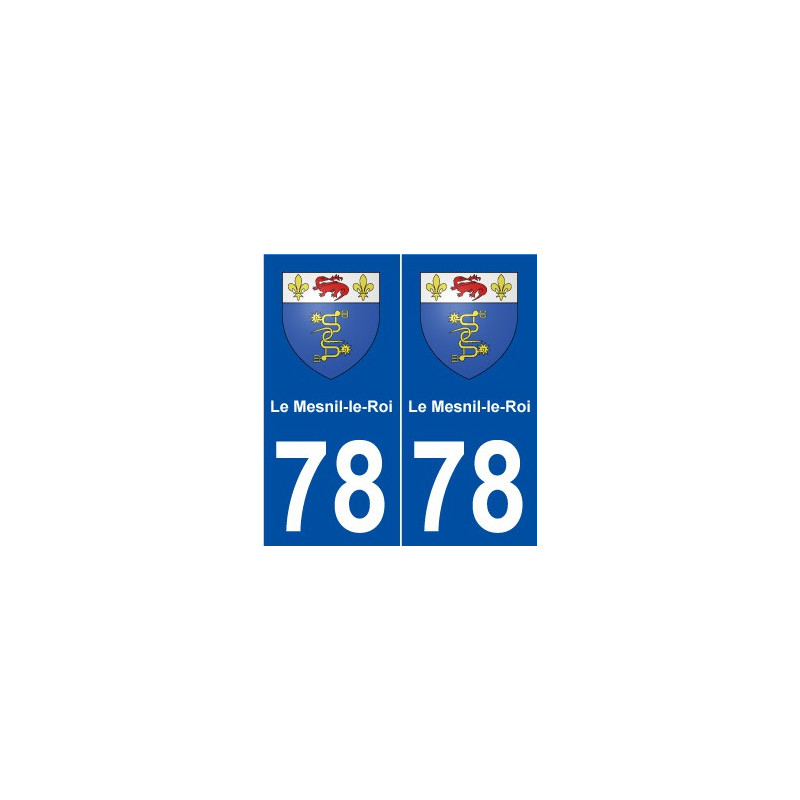 78 Le Mesnil-le-Roi blason autocollant plaque stickers ville