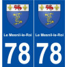 78 Le Mesnil-le-Roi blason autocollant plaque stickers ville