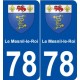 78 Le Mesnil-le-Roi blason autocollant plaque stickers ville