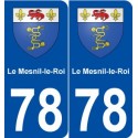 78 Le Mesnil-le-Roi blason autocollant plaque stickers ville