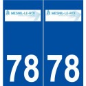 78 Le Mesnil-le-Roi logo autocollant plaque stickers ville