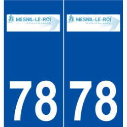 78 Le Mesnil-le-Roi logo autocollant plaque stickers ville