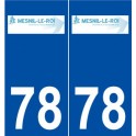 78 Le Mesnil-le-Roi logo autocollant plaque stickers ville