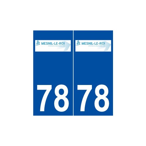 78 Le Mesnil-le-Roi logo autocollant plaque stickers ville