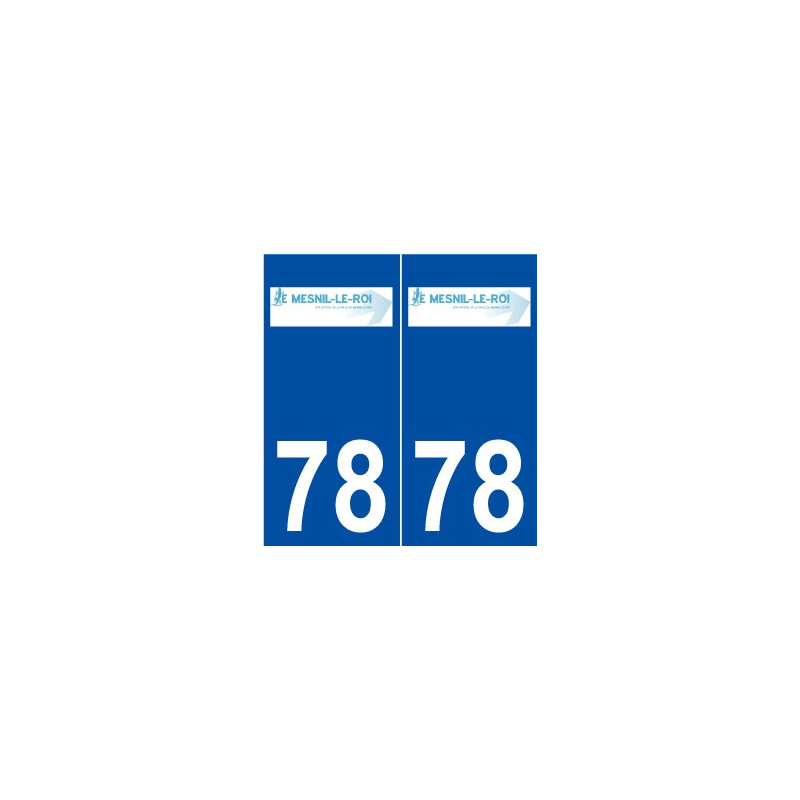 78 Le Mesnil-le-Roi logo autocollant plaque stickers ville