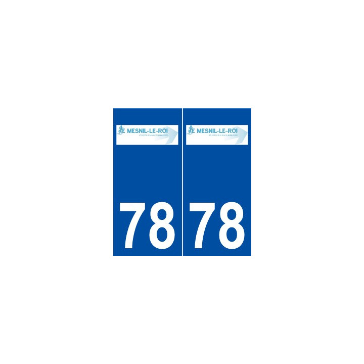 78 Le Mesnil-le-Roi logo autocollant plaque stickers ville
