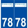 78 Le Mesnil-le-Roi logo autocollant plaque stickers ville