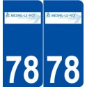 78 Le Mesnil-le-Roi logo autocollant plaque stickers ville