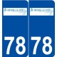 78 Le Mesnil-le-Roi logo autocollant plaque stickers ville