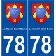 78 Le Mesnil-Saint-Denis blason autocollant plaque stickers ville