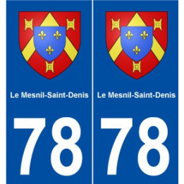 78 Le Mesnil-Saint-Denis blason autocollant plaque stickers ville