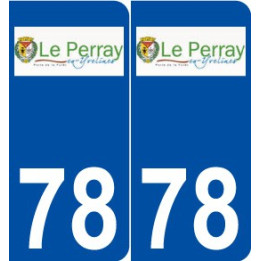 78 Le Perray-en-Yvelines logo autocollant plaque stickers ville