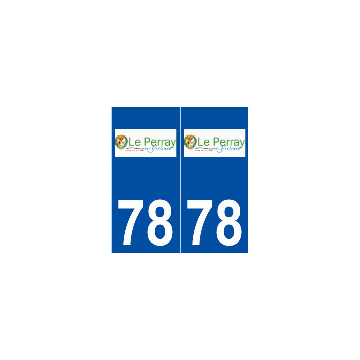 78 Le Perray-en-Yvelines logo autocollant plaque stickers ville