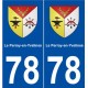 78 Le Perray-en-Yvelines blason autocollant plaque stickers ville