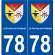78 Le Perray-en-Yvelines blason autocollant plaque stickers ville