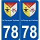 78 Le Perray-en-Yvelines blason autocollant plaque stickers ville