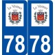 78 Le Vésinet logo autocollant plaque stickers ville