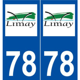 78 Limay logo autocollant plaque stickers ville