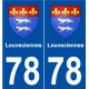 78 Louveciennes blason autocollant plaque stickers ville