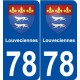 78 Louveciennes blason autocollant plaque stickers ville