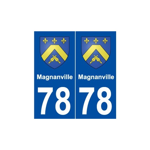 78 Magnanville logo autocollant plaque stickers ville