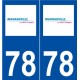 78 Magnanville  blason autocollant plaque stickers ville