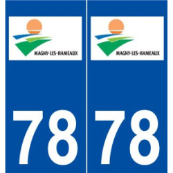 78 Magny-les-Hameaux logo autocollant plaque stickers ville