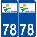78 Magny-les-Hameaux logo autocollant plaque stickers ville