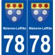 78 Maisons-Laffitte blason autocollant plaque stickers ville