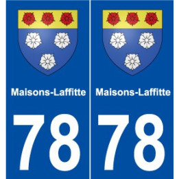 78 Maisons-Laffitte blason autocollant plaque stickers ville