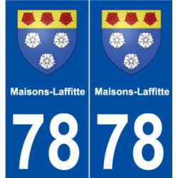 78 Maisons-Laffitte blason autocollant plaque stickers ville