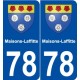 78 Maisons-Laffitte blason autocollant plaque stickers ville