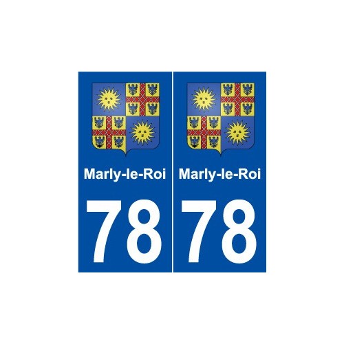 78 Marly-le-Roi blason autocollant plaque stickers ville