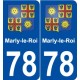 78 Marly-le-Roi blason autocollant plaque stickers ville