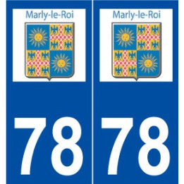 78 Marly-le-Roi logo autocollant plaque stickers ville