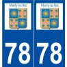 78 Marly-le-Roi logo autocollant plaque stickers ville