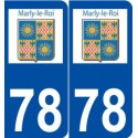 78 Marly-le-Roi logo autocollant plaque stickers ville