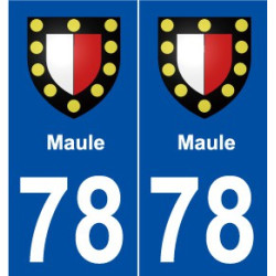 78 Maule blason autocollant plaque stickers ville
