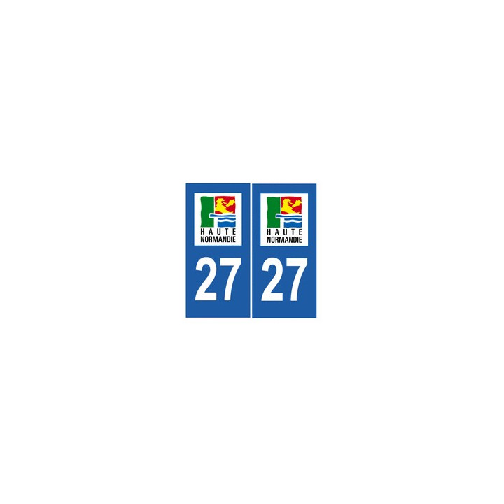 27 Eure autocollant plaque