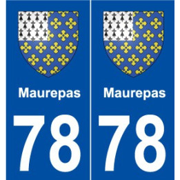 78 Maurepas blason autocollant plaque stickers ville