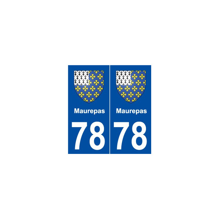 78 Maurepas blason autocollant plaque stickers ville