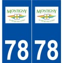 78 Montigny-le-Bretonneux logo autocollant plaque stickers ville