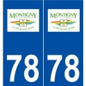 78 Montigny-le-Bretonneux logo autocollant plaque stickers ville