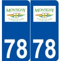 78 Montigny-le-Bretonneux logo autocollant plaque stickers ville