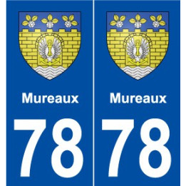 78 Mureaux blason autocollant plaque stickers ville