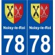 78 Noisy-le-Roi blason autocollant plaque stickers ville